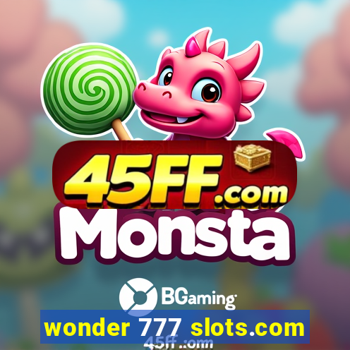 wonder 777 slots.com